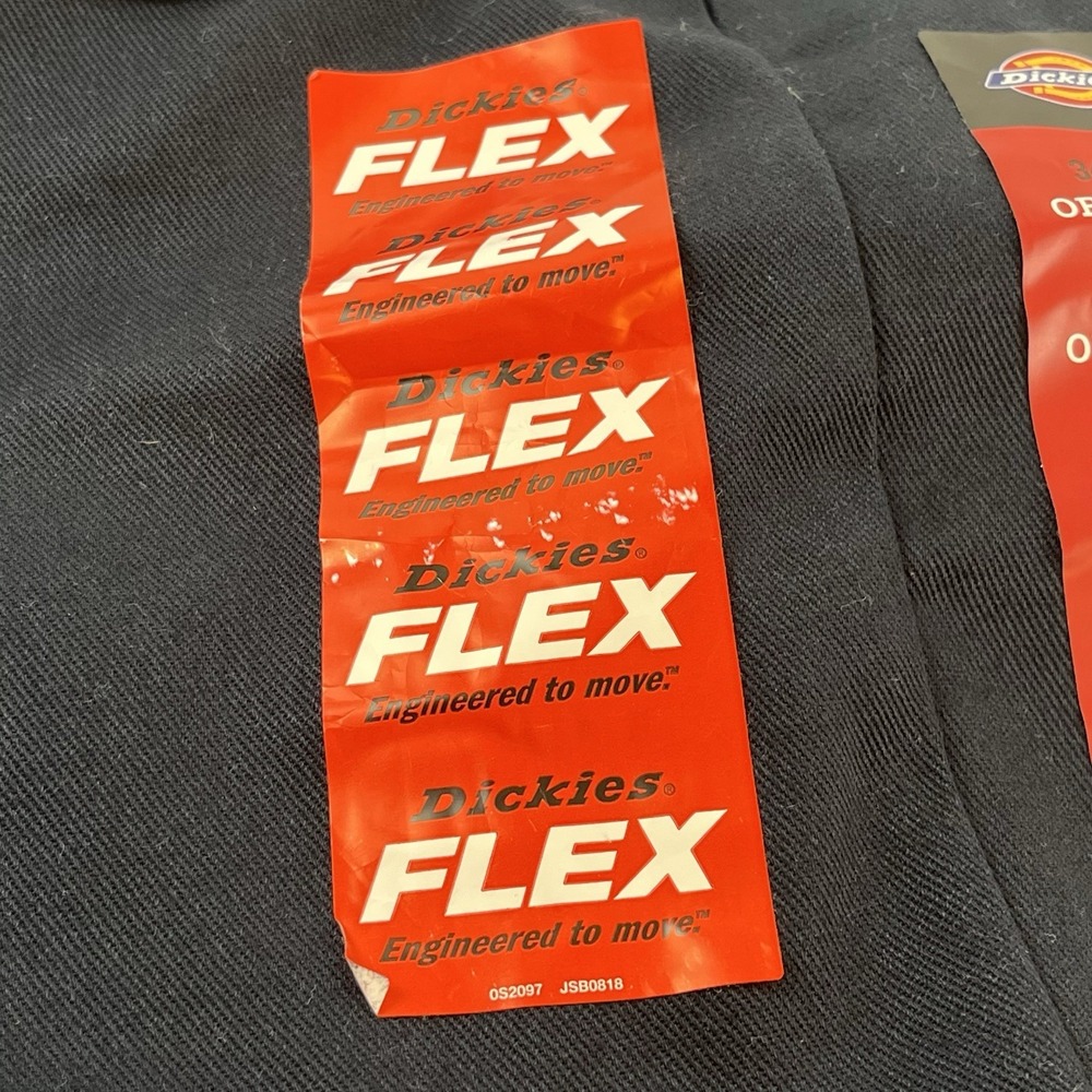 Dickies 874 Mens 34x32 Navy Work Pants Original Fit Flex Straight NWT - Picture 5 of 10